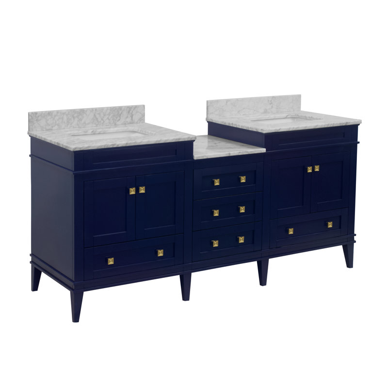 Wrought Studio Hunter 72" Double Bathroom Vanity Set & Reviews Wayfair